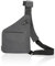 DragonX2 Diebstahlsichere Reisetasche Graue Umhängetasche Auf der Rechten Brust Brusttasche Crossbody für Damen und Herren - Umhängetasche Bodybag Rechtshänder
