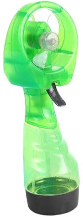 Gralara Deluxe Handheld Powered Water Misting Fan Personal Mister Sprayer Fan Replenish Water Water Spray Fan for Travelling Home, green