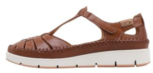 Pikolinos Halboffene Schuhe in Leder Tenerife für Frauen Farbe Cuero