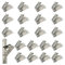 Granmagazz 20 Pezzi Clip per Ripiano Congelatore Supporto per Mensola Frigo Frigorifero Ganci in Acciaio Inox Clip per Mensola per Frigorifero Frigorifero per Frigorifero, Congelatore