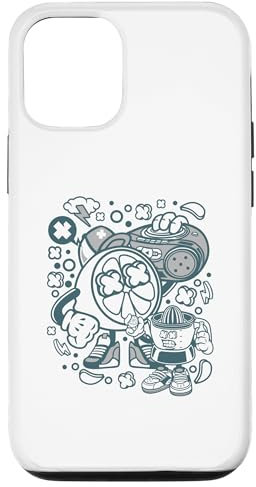 Hülle für iPhone 15 Orange Boombox