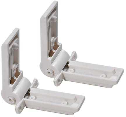 YUCKMZ 2PCS Fridge Freezer Door Hinge Compatible with Dometic Fridge Freezer Compartment Hinge White Caravan Motorhome 2412125011