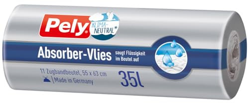 Pely Absorber Vlies Zugbandbeutel klimaneutralisiert 35L 11 Stück