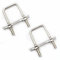 QYIMLI Stainless Steel Square U Bolt Clamp, Square Tube Clamps with Nut And Plate for Boat Trailer (M10*50 * 120)