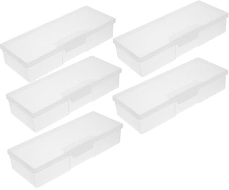 IWOWHERO 5pcs Manicure Storage Box Multifunctional Jewelry Bin Nail Tool Organizer for Home Cosmetics Holder