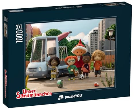 Puzzle 1000 Teile XXL „Unser Sandmännchen: Tor-Transporter, 2024“