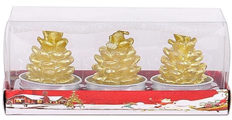 Wzxhew # Yan Kee Candles Advent 2024 | 3 Wunschkerzen | Duftkerzen Adventskalender Teelicht Kerzen Handgemachte zarte Weihnachtsmann Weihnachtsbaum Schneemann Tannenzapfen Haus Kerzen Geschenke (F,