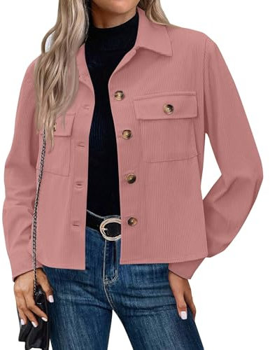 Veste Polaire Femme Blouson Moto Femme Veste Femme Hiver Chic Veste Cuir Femme Hiver Veste Cintrée Femme Manteau Femme Noir Veste De Cuisine Femme Professionnel Veste Femme Rose S
