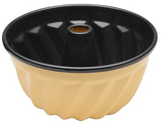 Riess, 0632-026, Gugelhupfform, 24cm, Emaille, GOLDGELB, LBH 25x25x13.7, Gewicht 0.839kg, Backform