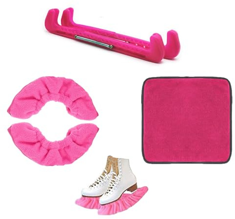 Wmzjnljy 3pcs Ice Skate Guards Kit Set Ice Skate Covers, Ice Skating Guards, Ice Skate Blade Covers for Hockey Figure Ice Skates(U82-1)