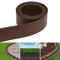 Eikuavons Bordure de pelouse Plastique, Bordure de pelouse Plastique, Bordure de Jardin, Manipulation Facile Rouleau de Bordure de pelouse pour chemins, Bordures(Longueur 25m - Hauteur 10cm, Marron)
