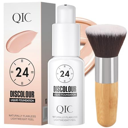 Changing Foundation - Lang Anhaltend Natürlich Makellos Flüssig Foundation Make Up - Leichtes Gefühl Kaschieren, Aufhellen & Den Hautton Ausgleichen - Foundation Makeup Geeignet Für Mittlere Hauttöne