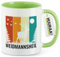 Huuraa Kaffeebecher Weidmannsheil Hirsch Wald Geschenk 330ml Grün Weidmannsheil Mitbringsel