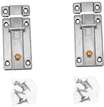 Homoyoyo 2stücke Sicherheitsriegelschloss Aus Für Zylinderriegelschloss Garagenriegelschloss Slide Latch Lock Innen Und Außenbereich Geeignet