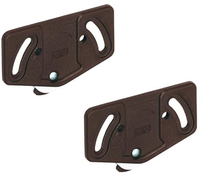 Gedotec Galets de roulement Chariot de porte coulissante Armoire Pièce de coulissage Slide Line 55 pour système de porte coulissante | Galets pour rail de roulement inférieur 30 kg | Plastique brun