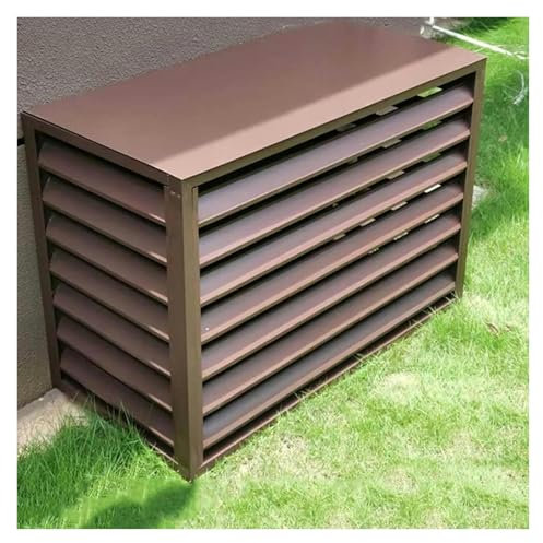 Cubierta De Aire Acondicionado, Cubierta for radiador de aire acondicionado, cubierta for aire acondicionado exterior, aplicable a la unidad exterior del aire acondicionado.(Brown,100*50*70cm/40*20*28