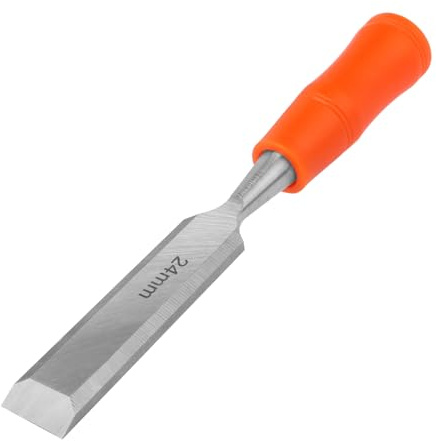 24mm Wood Chisel for Woodworking, Wood Carving Chisel with Bevel Edge and Ergonomic Handle, Chizzle for Wood Carving Sculpting Carpentry Wood Tools