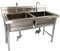 JTPMYFT Fregadero Multiusos de Acero Inoxidable, Fregadero Doble, 39 Pulgadas, 47 Pulgadas, Fregadero Comercial for Garaje, Restaurante, lavandería, Apto for Fregadero(120 * 60 * 80cm,1.0mm)