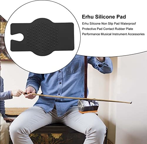 Xnuiasqe Erhu Silicone Non Slip Pad Waterproof Protective Pad Contact Rubber Plate Performance Musical Instrument Accessories