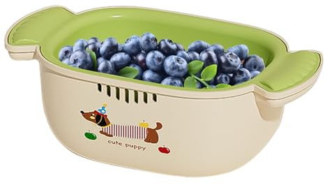 Tktouci Coladores y Escurridores - Colador De Alimentos Apilable De Gran Capacidad Para Pasta | Cesta De Mezcla Y Drenaje Para Lavar Frutas Verduras Ensaladas Fideos Y Preparación De Comidas