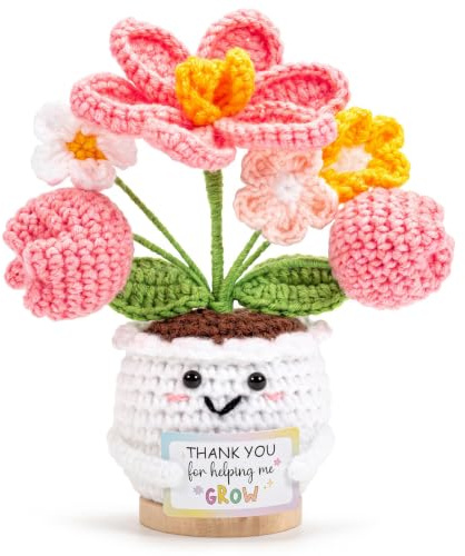 Teacher Gifts,Thank Gifts for Women,Emotional Support Positive Flower | Crochet