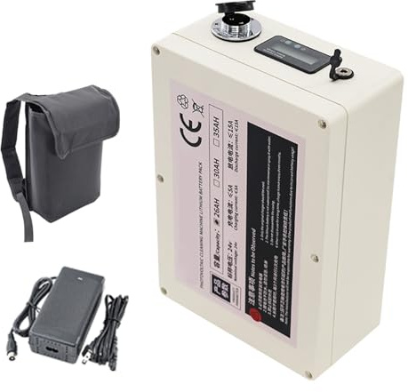 HJGHY 24v,26Ah, Batterie au Lithium 24 V 26 Ah 30 Ah 35 Ah pour équipement de Lavage à Panneaux solaires ; Bloc-Batterie au Lithium 24 Volts pour Machines de Nettoyage et balayeuses.