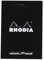Rhodia 12559C - Schreibblock / Notizblock geheftet dotPad No.12 8,5x12cm 80 Blätter Dot-Lineatur 80g, abtrennbar und mikroperforiert, mit Kartonrücken, Schwarz, 1 Stück