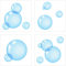 PLAGE 260517 Adhesivos de decoración para azulejos Smooth, Burbujas, 4 Hojas, 14,5 x 14,5 cm