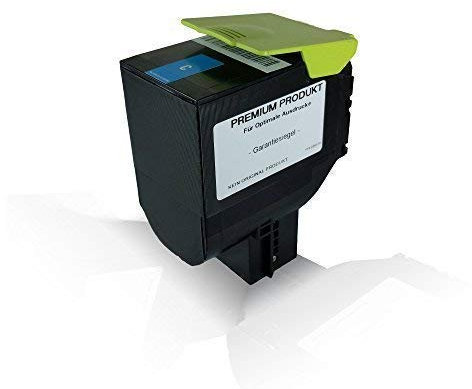 Print-Klex Tonerkartusche Cyan kompatibel für Lexmark 3.000 Seiten CX410de CX410dte CX410e CX510de CX510dhe CX510dthe CX 410 de CX 410 dte CX 410 e CX 510 de CX 510 dhe CX 510 dthe 802HC Cyan C