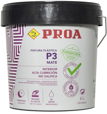 Pintura interior mate P3. Gran cubricion. Paredes Techos 23 kg