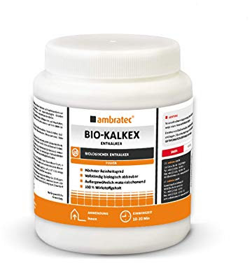 Ambratec Bio-Kalkex 500 Gramm-Dose, Entkalker, Biologisch, Materialschonend, Spülmaschinen,Waschmaschinen und Kafeemaschinen, Gastronomie, Lebensmittelbetriebe