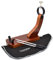 FERRETERIA LEPANTO JAMONERO GONDOLA MODELO HUELVA EN MADERA DE PINO COLOR NOGAL + CUCHILLO JAMONERO + CHAIRA + CUBRE JAMON NEGRO DE REGALO LepantoHouse