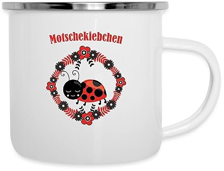 Spreadshirt Mutschekiepchen Modschegiebschen Camping-Becher