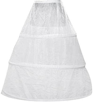 B Blesiya Reifrock lang Weiß 3 Ring Unterrock Petticoat Underskirt Crinoline Hochzeitskleider