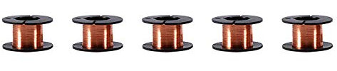 Kupferdraht, 5-teiliger Lackdraht lötbar, kupferlackdraht lötbar, Kupferdraht-Magnetdraht kupfer Rollen Copper Wire Geeignet für die professionelle Wartung von Mobiltelefonen, Computern und anderen