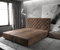 DELIFE Boxspringgestell Dream-Great Mikrofaser Braun 180x200 cm