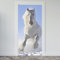 Estika Türtapete selbstklebend - Weißes Pferd - 95x205 cm - Einem Bogen Türposter, Tiere Türaufkleber, Aufkleber PVC Folie, Klebefolie für türen, Tür tattoo, Modern decoration
