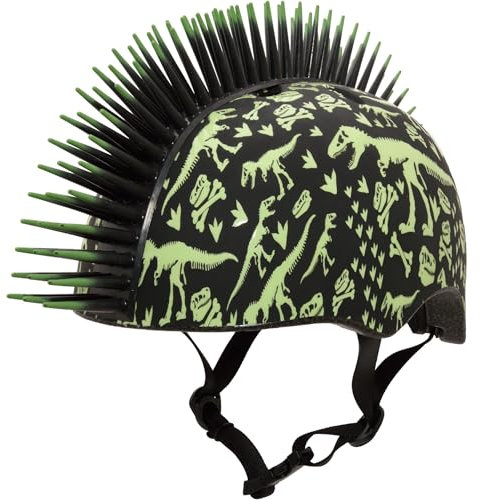 VORAGA Raskullz T-rex Bonez Mohawk Tdlr Blk 3+ 48-52cm 2021 Helm, Unisize