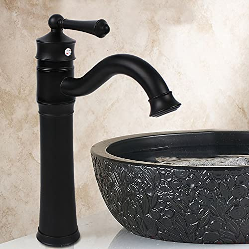 Wasserhahn Bad Vintage Retro 360° Mischbatterie Küche Bad Armatur Waschtischarmatur Retro Schwarz Waschbecken Armaturen