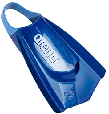 arena Powerfin Pro II Schwimmbad-Trainingsflossen, Schwimmflossen für Erwachsene, Flossen aus 100% Silikon, Komfortable Kurzflossen für das Schwimmbad, 44-45