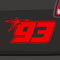 Generisch Startnummer 93 Aufkleber Raceing Start Sticker Auto Zahl MTB Motorrad 14x7cm Farbe: Rot