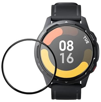 kwmobile Film Protector Compatible con Xiaomi Watch S1 Active Protector de Pantalla - 2X Protector Reloj Inteligente Antigolpes y antihuellas