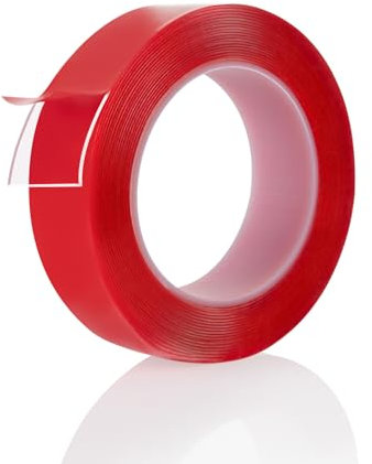 CPOOTCP Klebeband Doppelseitig Transparent 3cm x 5m Doppelseitiges Klebeband Wasserfest Multifunktional Spurlos Nano Spurlos Entfernbares Beidseitiges Klebeband für Glas Metall Auto Dekor