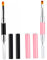 Ipetboom Nailart-Zubehör 2St Nagelzubehör nägel zu hause machen nail manikürsets Nagelkunstzubehör Haarpinsel aus Nylon Nagelkunststift Nagellack-Werkzeug Maniküre Nagelstift Nagelbürste