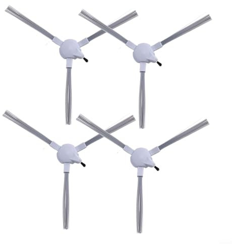 Cepillo lateral compatible con Zk901, para Alfawise V10 Max para Haier Js35 Robot Aspirador Kit de cepillo lateral, piezas de repuesto Kit de accesorios de cepillo lateral (paquete de 4)