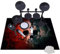 JaevKwzy Tapis de Batterie Acoustique Insonorisant - Tapis pour Batterie et Percussions - Tapis de Tambour - Tapis pour Batterie Electronique - Anti Bruit Tapis de Batterie 200 x 160 cm