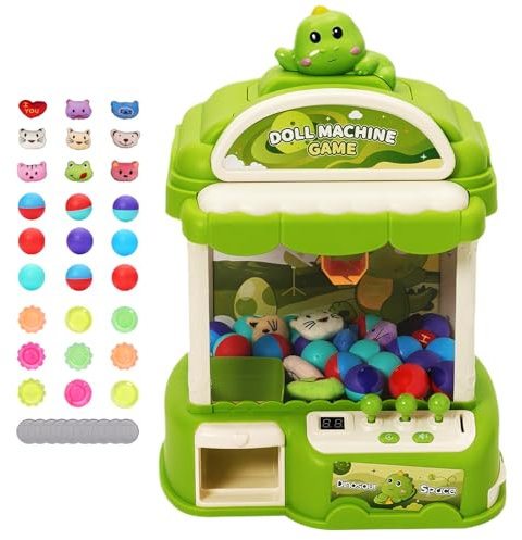Large Claw Machine for Kids with Sound and Light,Arcade Game,Timing Competition Mode,Sweet Dispenser with Play Coins,Candy/Vending Machine Toys,Egg Twist Toy,Gift for Girls Boys 3 4 5 6 Years Old