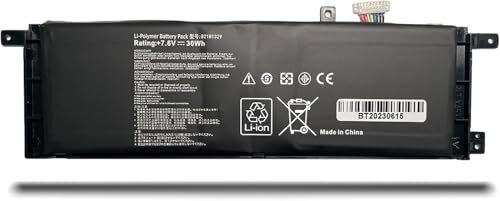 B21N1329 Laptop Battery Compatible for ASUS X403 X403M X403MA X503M X502CA X453 X453M X453MA X553 X553M X553MA F453 F453MA F553M P553 F553 D553M P 553 P553MA Series (7.6V 30Wh)