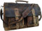 Dhk Devil Hunter Killer 16 Zoll Laptop Tasche Männer Umhängetaschen Herren Arbeitstaschen Aktentasche Ledertasche Messenger Bag Notebooktasche Schultertaschen, Braun
