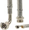 Sanitär Verbindungsschlauch 90° Bogen 3/8 ÜWM x 3/8 AG x 1000 mm - KTW-A DVGW